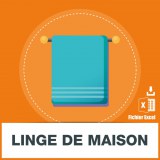 Adresses emails linge de maison