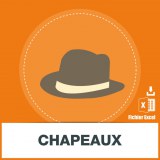 Base adresses e-mails chapeaux