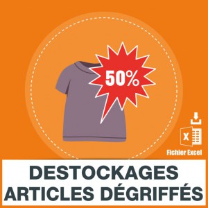 Emails magasins de discount déstockage et d'articles dégriffés