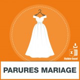 Emails des robes parures mariage