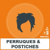 Adresses e-mails perruques et postiches