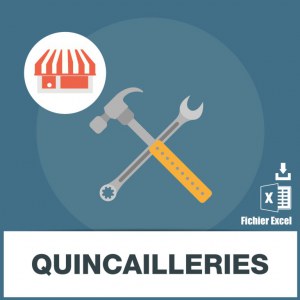 Base adresses emails quincaillerie