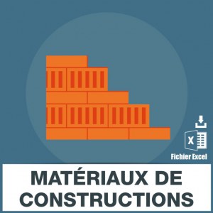Emails fabrication matériaux construction