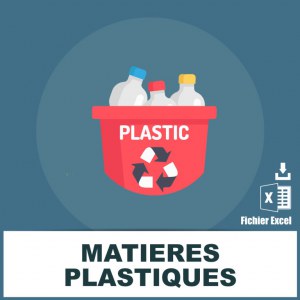 Adresses e-mails matières plastiques