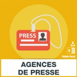 Adresses emails agences de presse