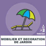 Adresses emails mobilier de jardin