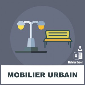 Base e-mails mobilier urbain