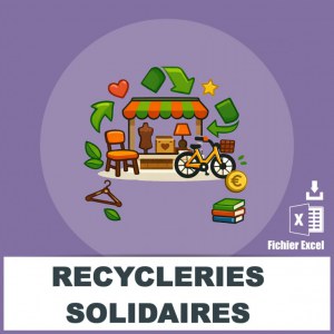 Emails recycleries boutiques solidaires