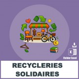 Emails recycleries boutiques solidaires