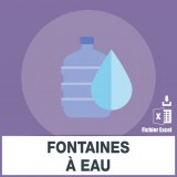 Adresses e-mails fontaines à eau