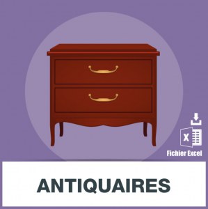 Base d'adresses emails d'antiquaires