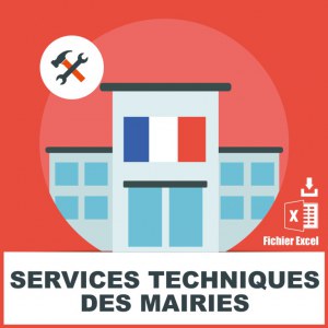 Emails services techniques mairies