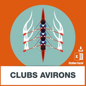 Adresses e-mails clubs aviron