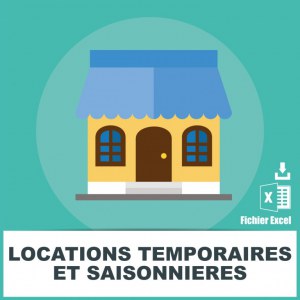 Emails locations temporaires saisonnières