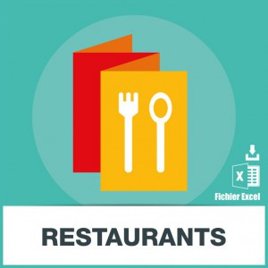 Base d'adresses emails de restaurants