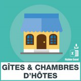 E-mails de gites et chambres hotes