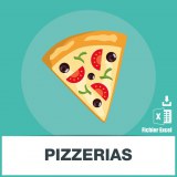 Base d'adresses emails de pizzerias