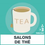 Adresses emails de salons de thé