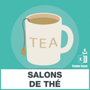 Adresses emails de salons de thé