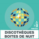 Emails discothèques boites de nuit