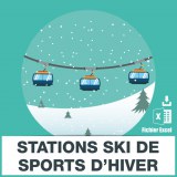 E-mails stations ski sports hiver