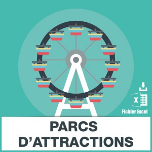 Adresses emails parcs d'attractions