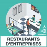 Adresses e-mails restaurant entreprise collectivité